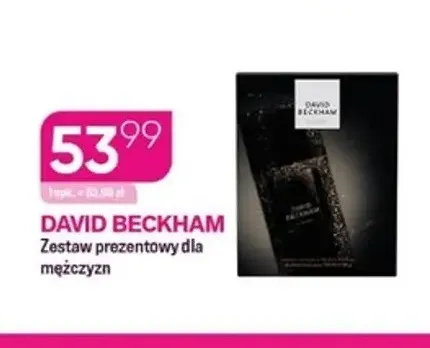 Zestaw prezentowy dla mężczyzn David Beckham promocja w Drogerie Koliber
