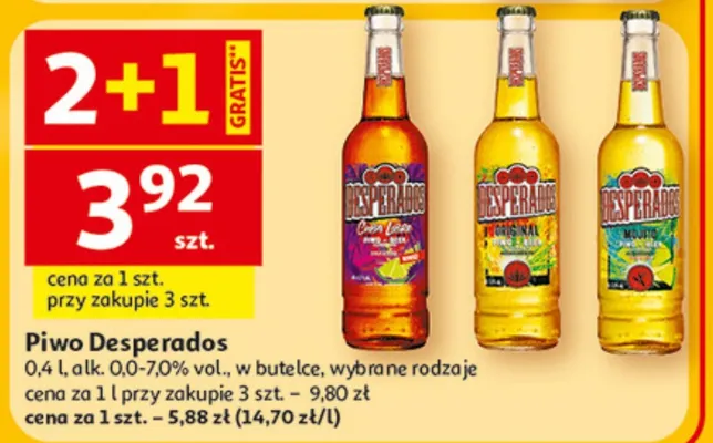 Piwo Desperados promocja w Auchan
