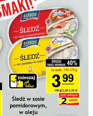 Śledź w sosie pomidorowym Łosoś Ustka promocja w Gram Market