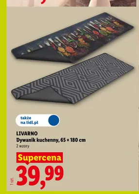 Dywanik kuchenny Livarno 65x180 cm wzór przyprawy promocja w Lidl