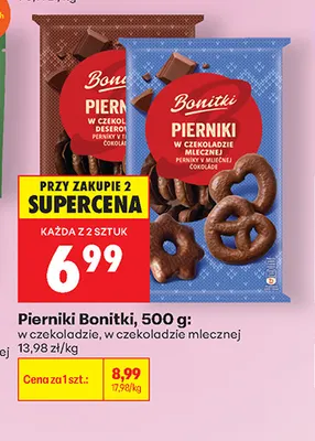 Pierniki Bonitki w czekoladzie mlecznej promocja w Biedronka