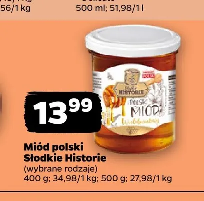 Miód polski Słodkie Historie promocja w Netto