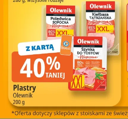 Polędwica sopocka w plastrach Olewnik promocja w Leclerc