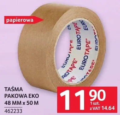 Taśma pakowa EKO 48 MM x 50 M promocja w Selgros