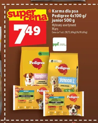 Karma dla psa Pedigree 4-pak promocja w TOPAZ