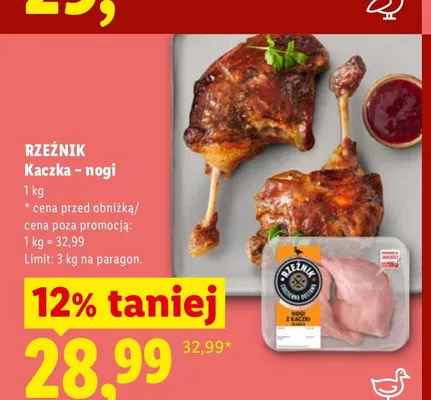 Kaczka nogi Rzeźnik promocja w Lidl