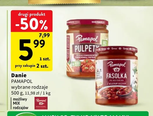 Danie Pamapol fasolka po bretońsku promocja w Intermarche