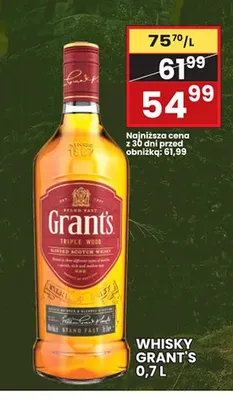 Whisky Grant's Triple Wood promocja w Wafelek