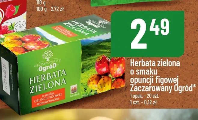 Herbata zielona o smaku opuncji figowej Zaczarowany Ogród promocja w POLOmarket