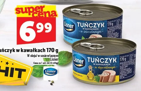 Tuńczyk w kawałkach promocja w TOPAZ
