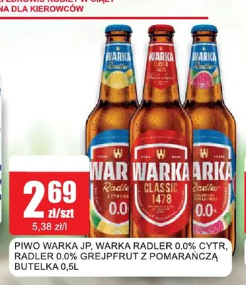 Piwo Warka Classic promocja w Bingo