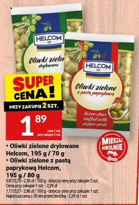 Oliwki zielone drylowane, oliwki zielone z pastą paprykową promocja w Twój Market