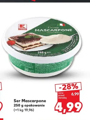 Ser Mascarpone K-Classic promocja w Kaufland