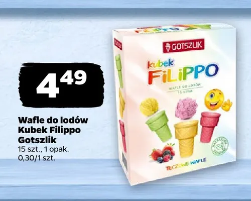 Wafle do lodów Kubek Filippo Gotszlik promocja w Netto