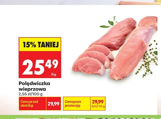 Polędwiczka wieprzowa promocja w Biedronka