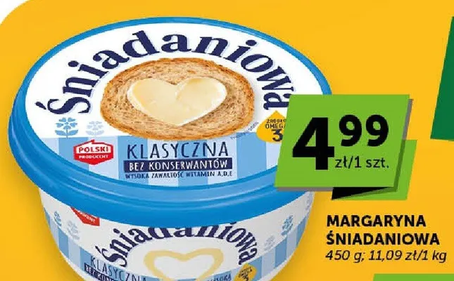 Margaryna śniadaniowa klasyczna promocja w Euro Sklep