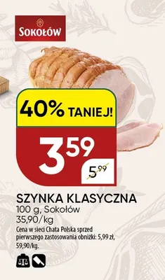 Szynka Klasyczna Sokołów promocja w Chata Polska