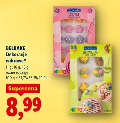 Dekoracje cukrowe, różne rodzaje promocja w Lidl