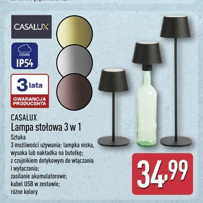 Lampa stołowa 3 w 1 Casalux promocja w Aldi