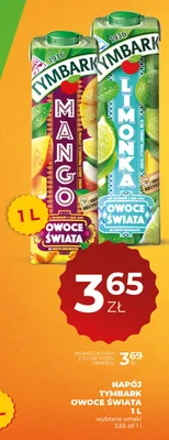 Napój Tymbark Owoce Świata promocja w Duży Ben