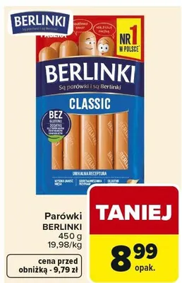 Parówki classic promocja w Carrefour Market