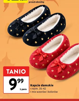 Kapcie damskie promocja w Intermarche