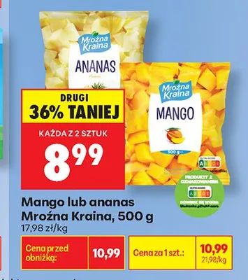 Mango lub ananas Mroźna Kraina promocja w Biedronka