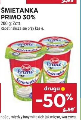Śmietanka Primo 30% promocja w Stokrotka