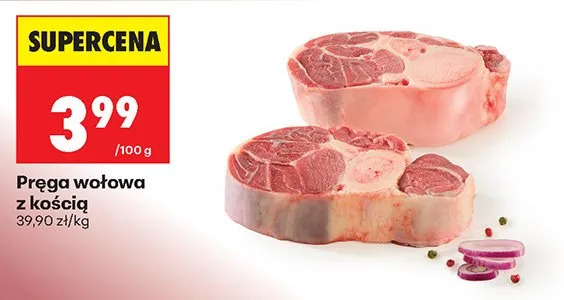 Pręga wołowa z kością promocja w Biedronka