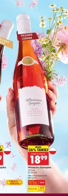Wino Winiarnia Zamojska lekki agrest promocja w Biedronka
