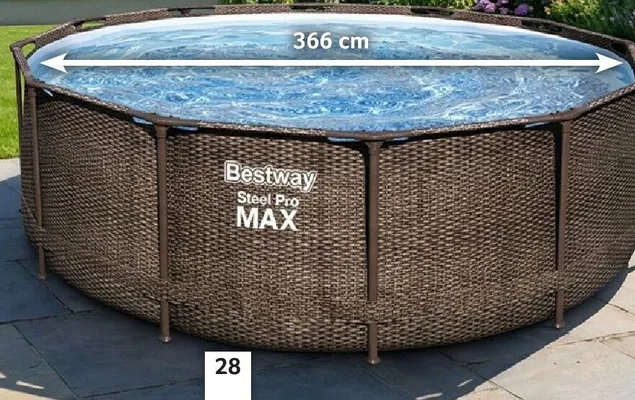 Basen stelażowy Bestway Steel Pro Max 14970l promocja w Selgros