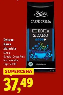 Kawa ziarnista 500 g Colombia promocja w Lidl