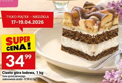 Ciasto góra lodowa promocja w Twój Market