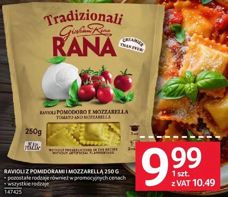 Ravioli z pomidorami i mozzarella Giovanni Rana promocja w Selgros