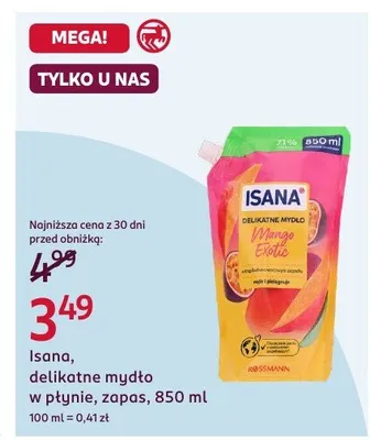 Delikatne mydło w płynie zapas promocja w Rossmann
