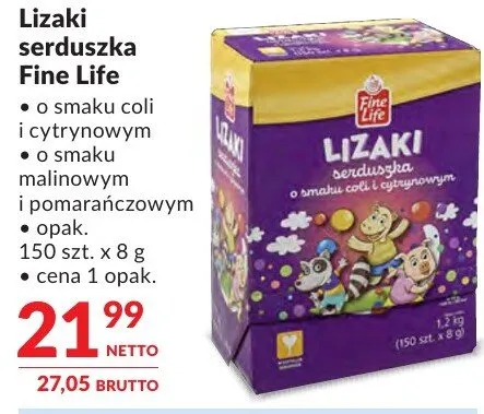 Lizaki serduszka Fine Life promocja w Makro