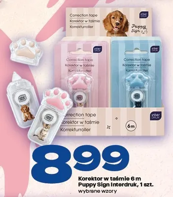 Korektor w taśmie Puppy Sign Interdruk promocja w Twój Market