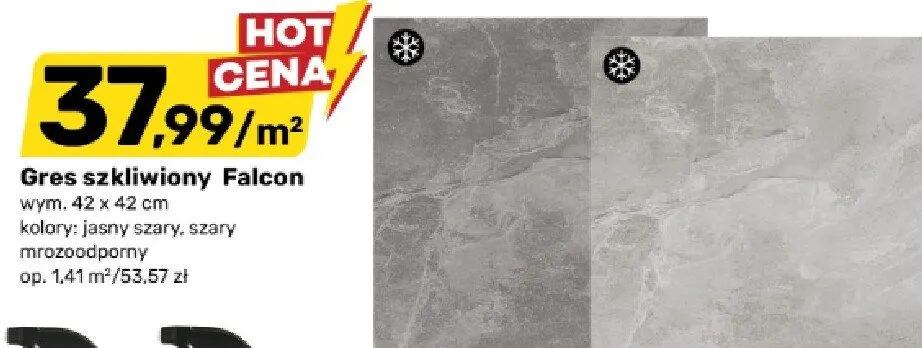 Gres szkliwiony Falcon promocja w Bricomarche