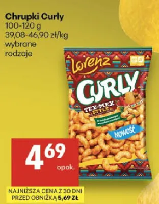 Chrupki curly ketchup promocja w Delikatesy Centrum