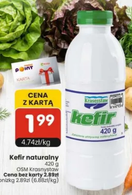 Kefir naturalny Krasnystaw promocja w Market Point