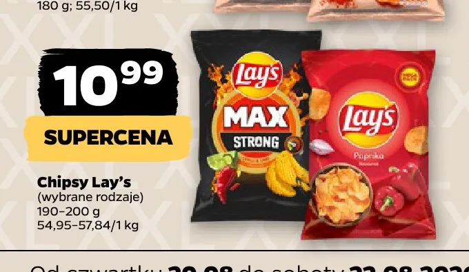 Chipsy Lay's MAX Strong promocja w Netto