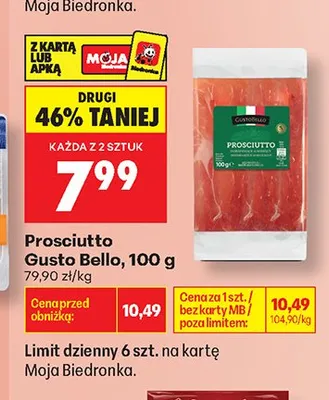 Prosciutto Gusto Bello promocja w Biedronka