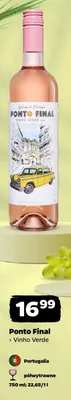 Wino różowe Ponto Final Vinho Verde promocja w Netto