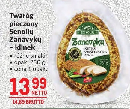 Twaróg pieczony Senoliu Zanavyku - klinek promocja w Makro