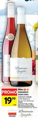 Wino Winiarnia Zamojska Rose promocja w Intermarche