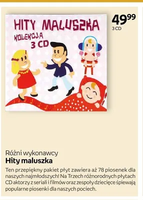 Płyta CD Różni wykonawcy Hity maluszka 3-pak promocja w Empik