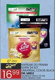 Kapsułki do prania universal color, black dr. miele promocja w Wafelek