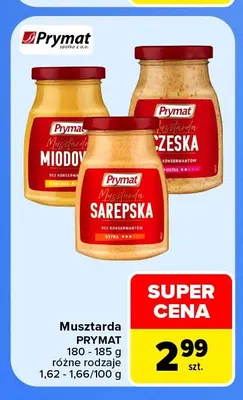 Musztarda Prymat promocja w Carrefour