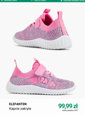 Kapcie zakryte Elefanten promocja w Deichmann