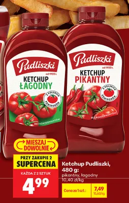 Ketchup Pudliszki pikantny promocja w Biedronka